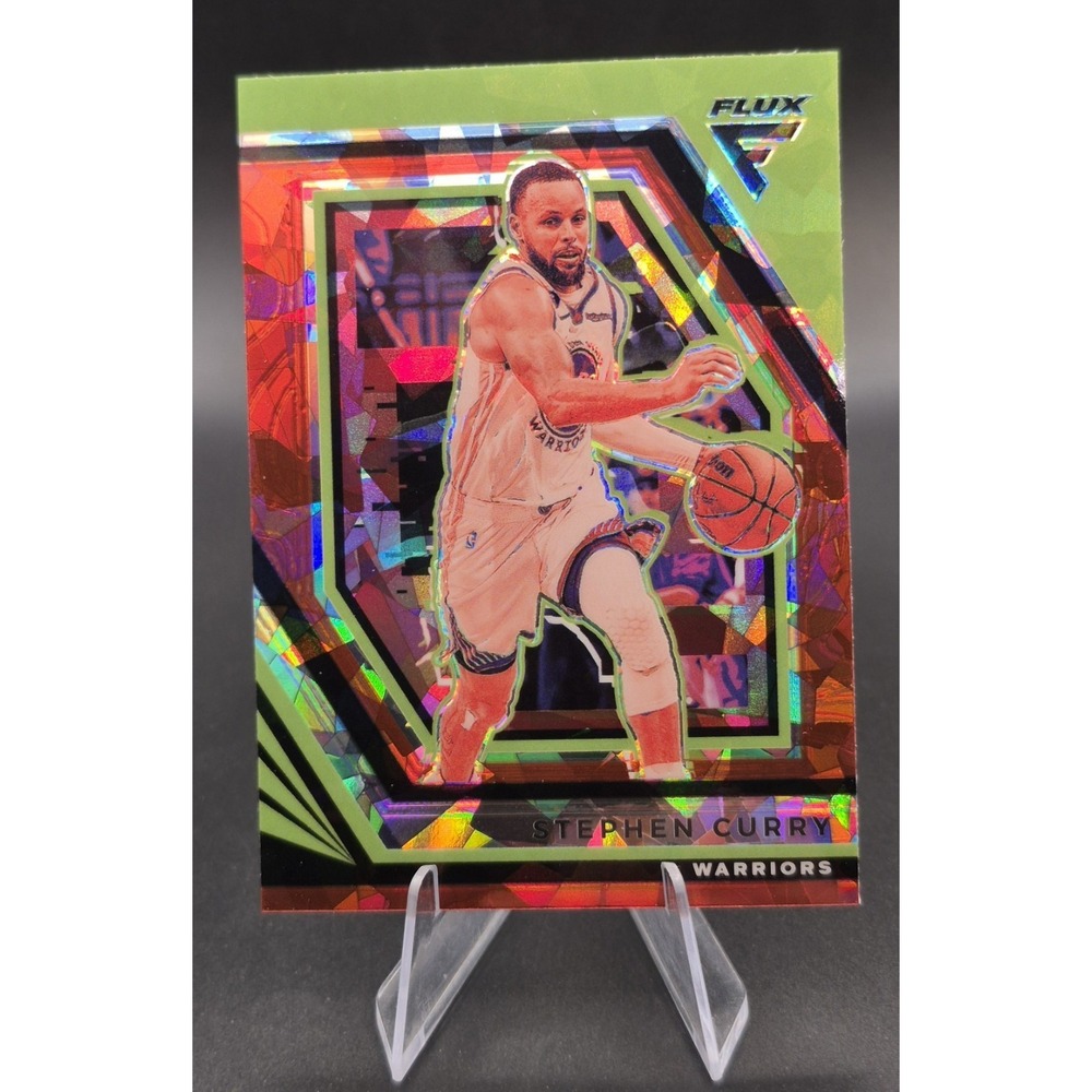 2022-23 Panini Flux Stephen Curry #147 Red Cracked Ice Prizm Warriors